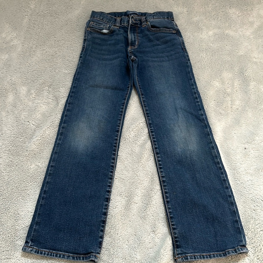 Old Navy Boy’s Straight Leg Jeans size 10 dark wash denim